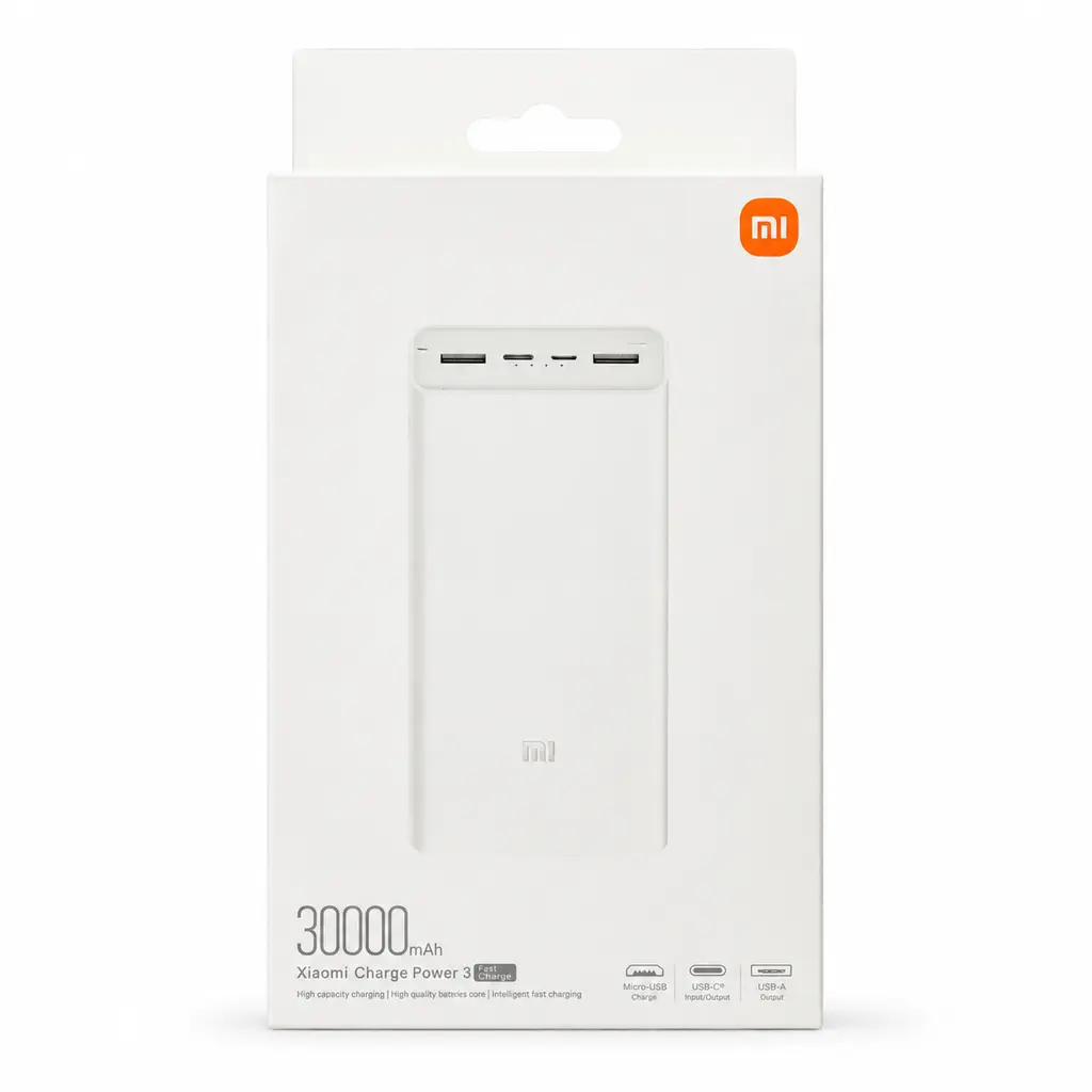 خرید پاوربانک ۱۸ وات شیائومی مدل Mi PB3018ZM ظرفیت ۳۰۰۰۰ میلی‌آمپرساعت