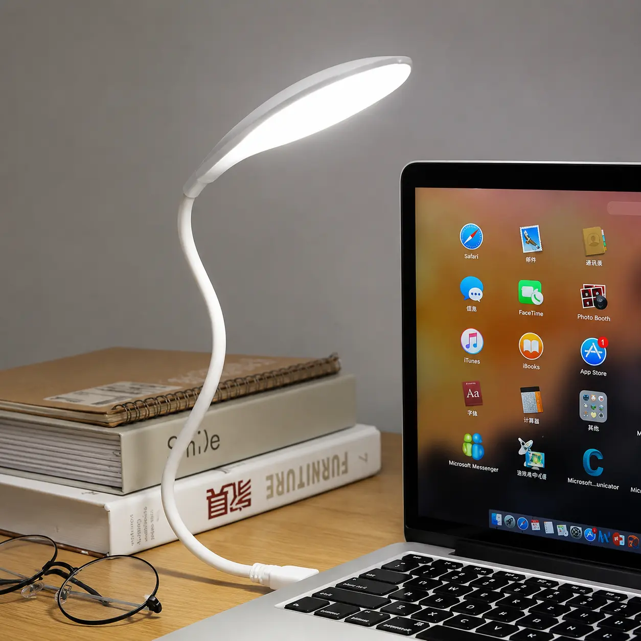 خرید چراغ led usb مدل t1 چراغ مطالعه و اضطراری پرتابل