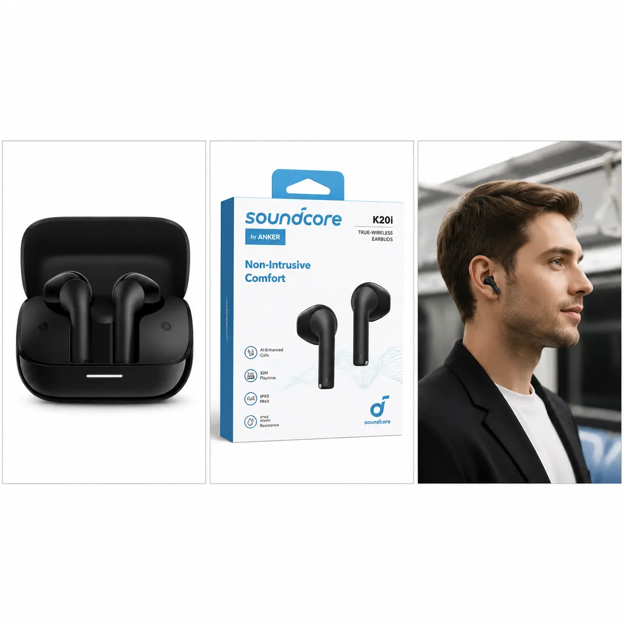 خرید هندزفری بلوتوثی انکر مدل Soundcore K20i با نویز کنسلینگ
