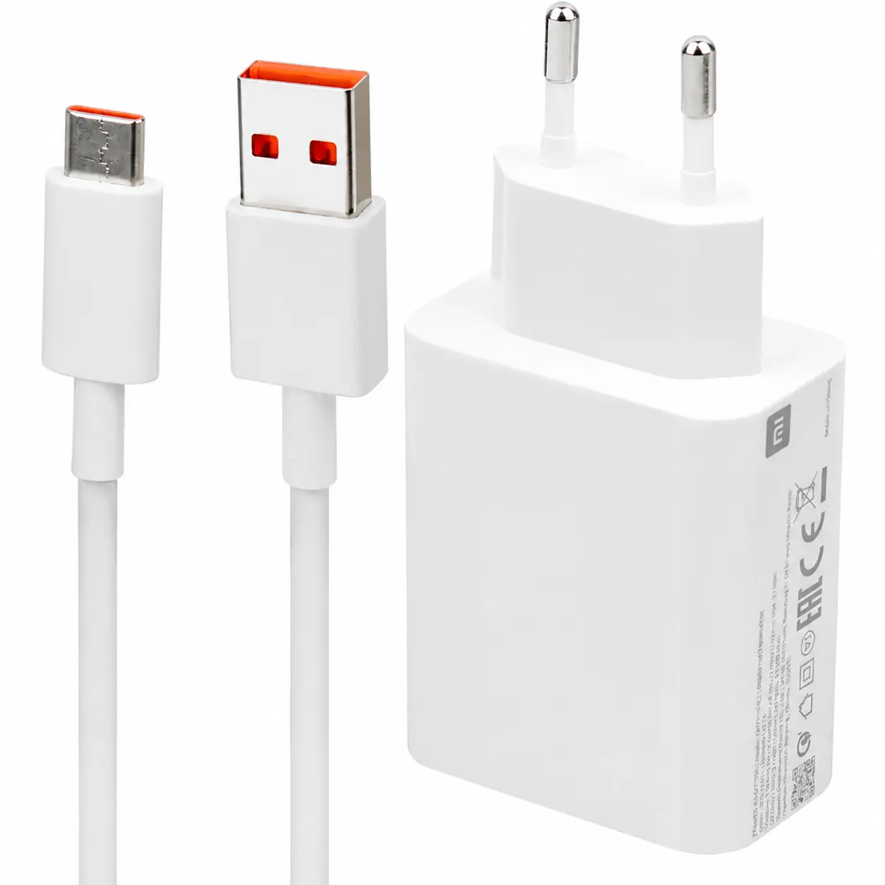 خرید شارژر 33 وات شیائومی اورجینال به همراه کابل تبدیل usb-c