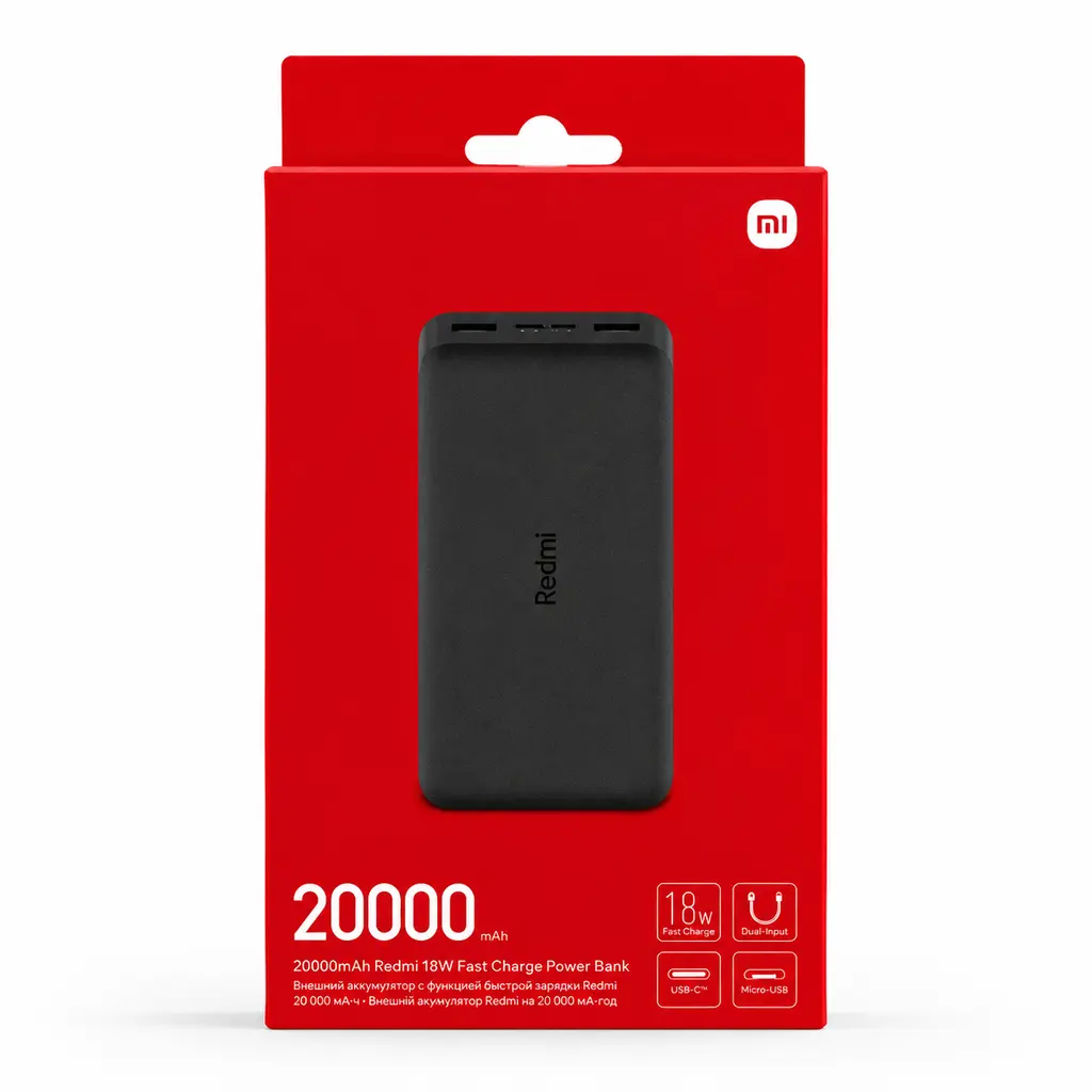 خرید پاوربانک 18 وات شیائومی مدل Redmi PB200LZM ظرفیت 20000