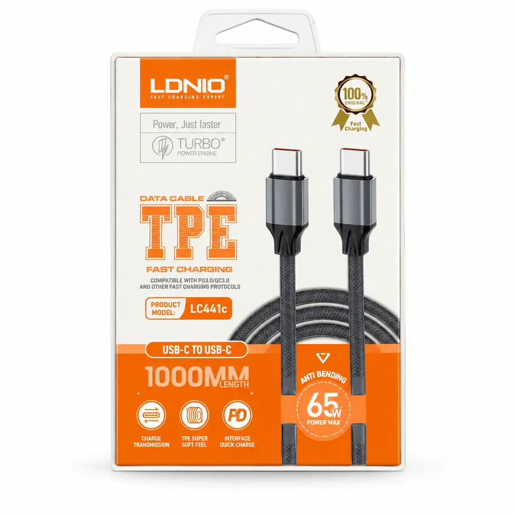 خرید و قیمت کابل شارژر سوپرفست شارژ الدینیو مدل lc441c