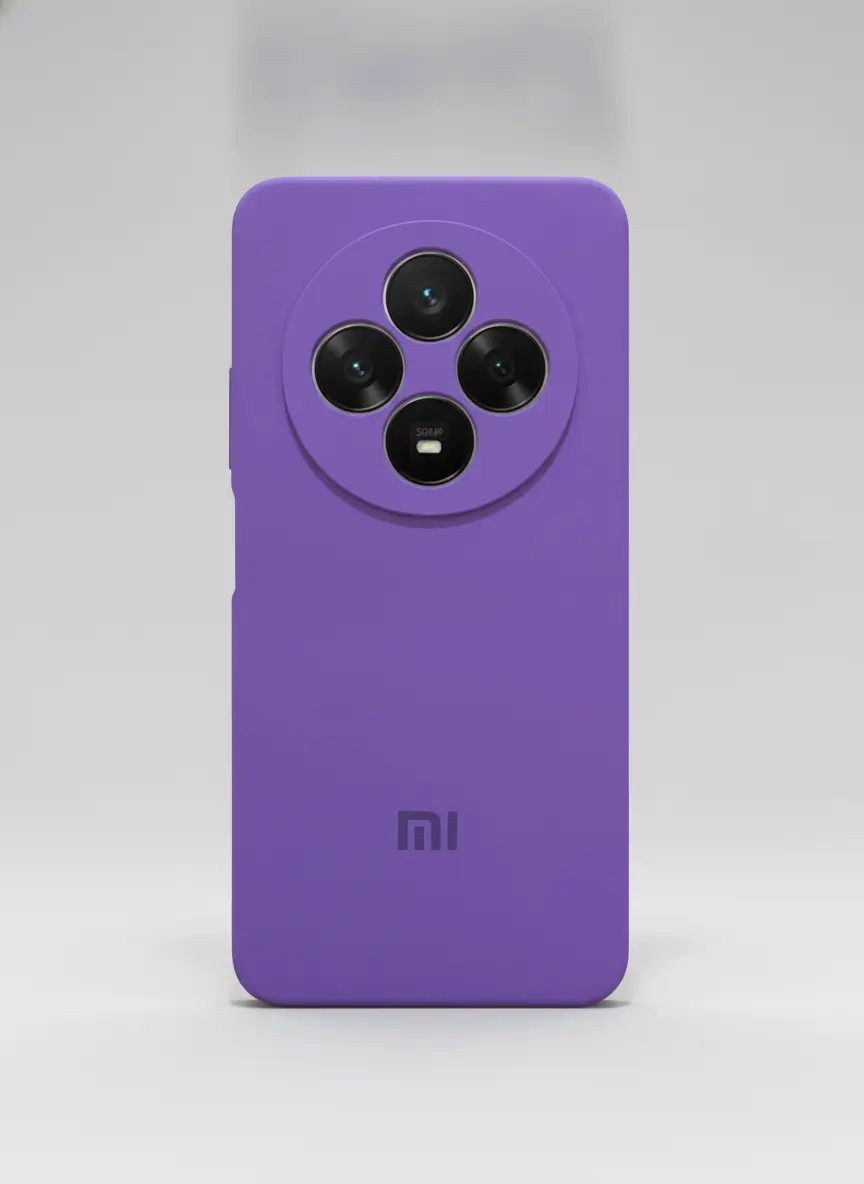 خرید قاب سیلیکونی شیائومی redmi 14c اورجینال محافظ لنزدار