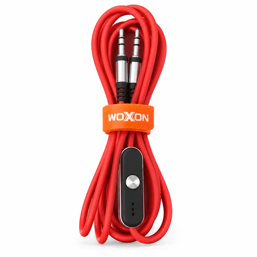 خرید کابل AUX میکروفن دار موکسوم مدل MOXOM AUX-41M اورجینال