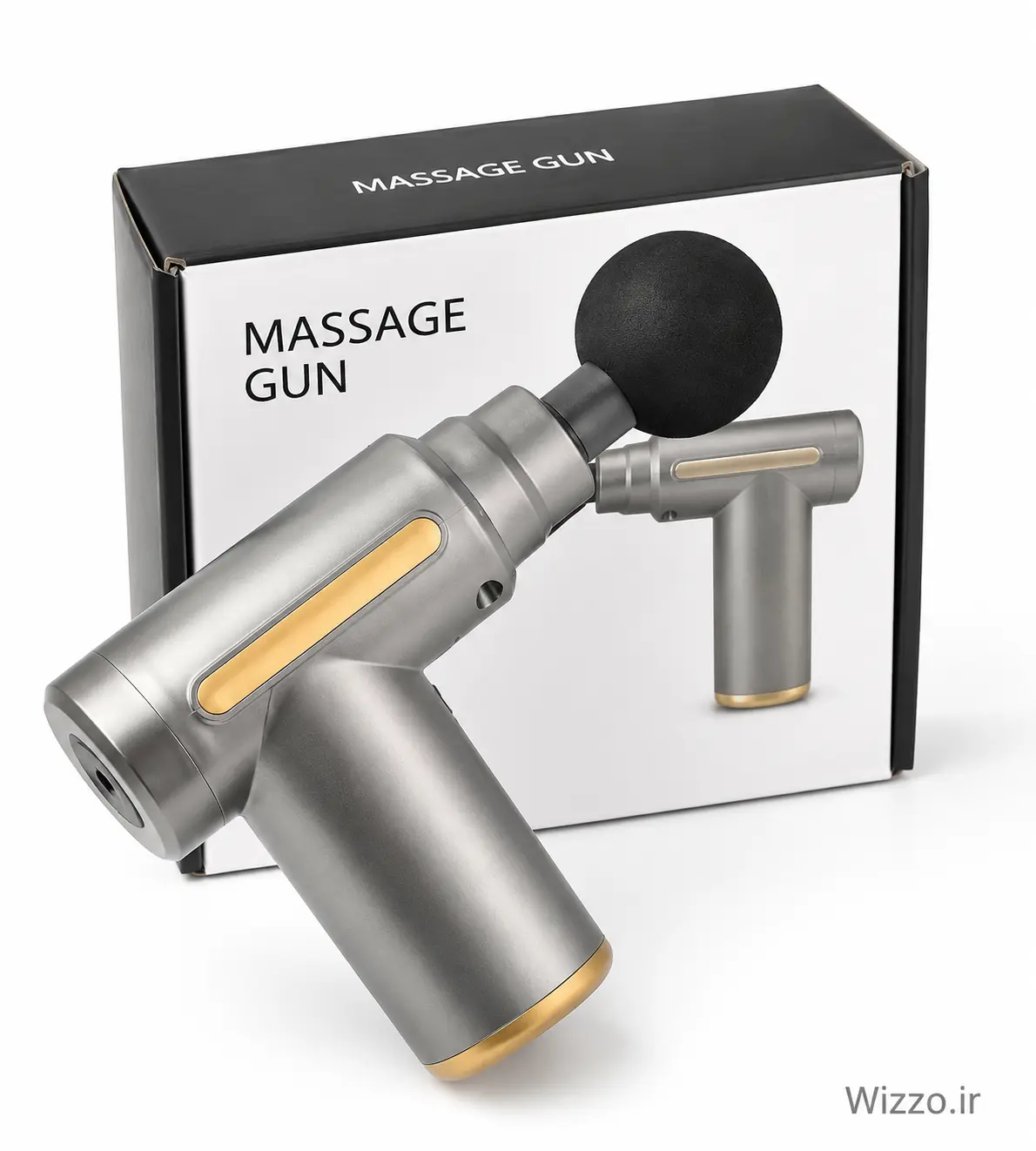 خرید ماساژور تفنگی شارژی gun با ۴ سری قابل تعویض مدل bld-720a
