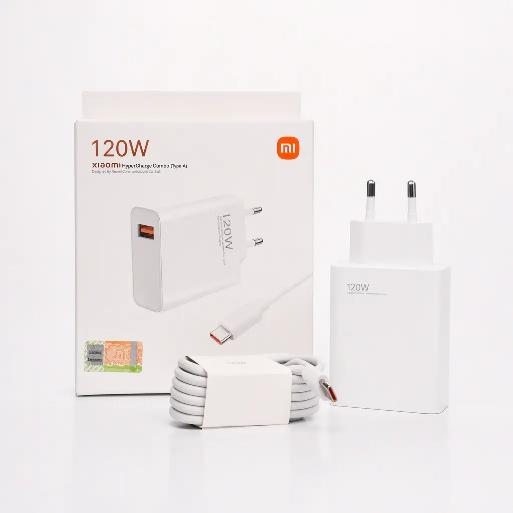 شارژر موبایل شیائومی w 120 باکابل xiaomi 120w fast charger