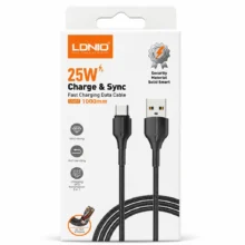 خرید کابل USB به C فست شارژ الدینیو مدل LS851 طول 1 متر