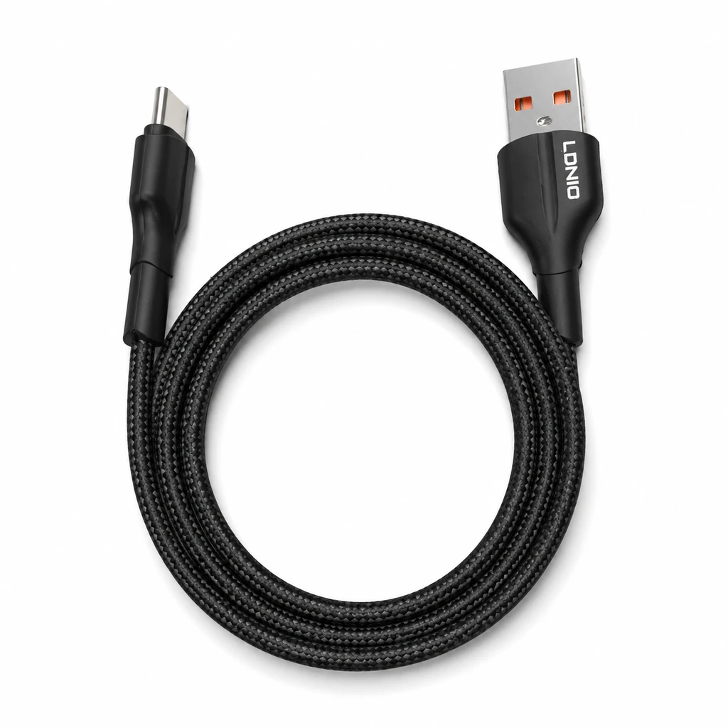 خرید کابل USB به C فست شارژ الدینیو مدل LS851 طول 1 متر
