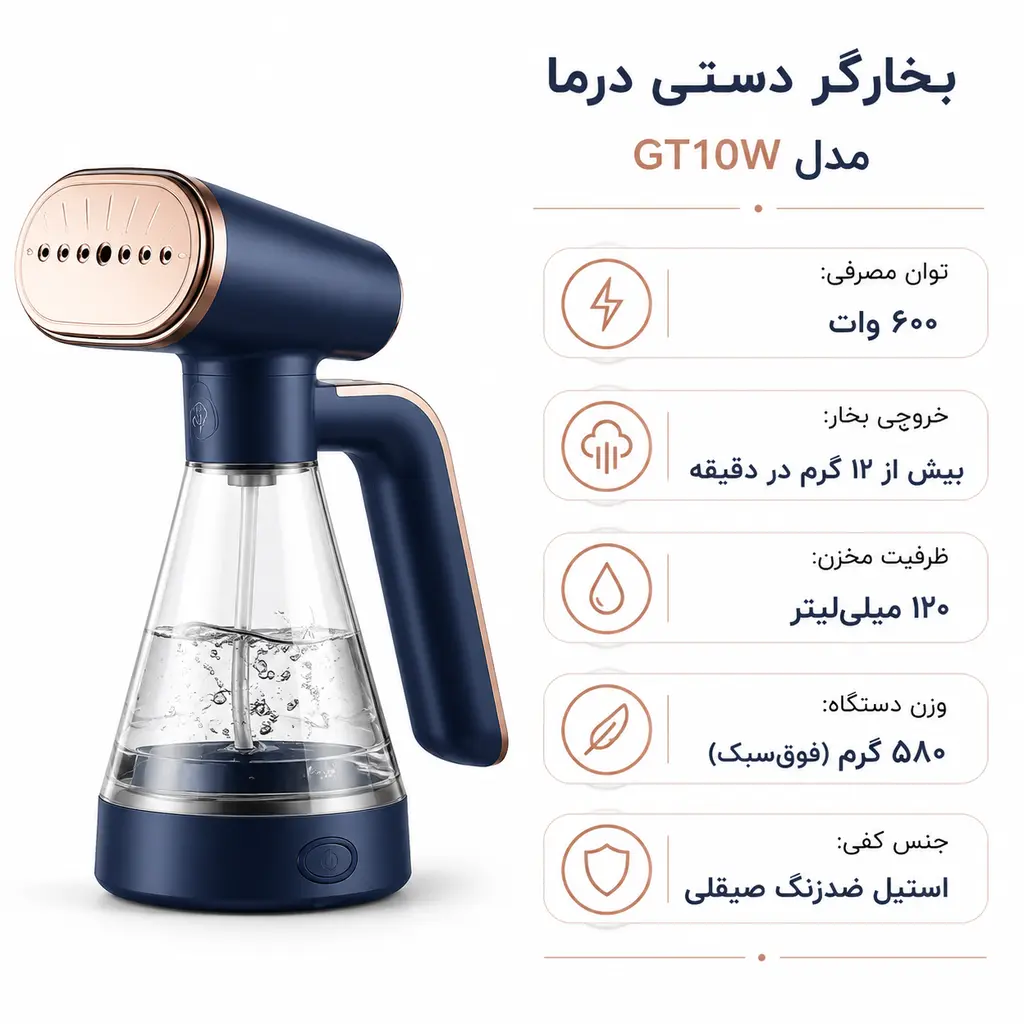 خرید اتوبخار دستی شیائومی شارژی و برقی مدل Deerma GT10W