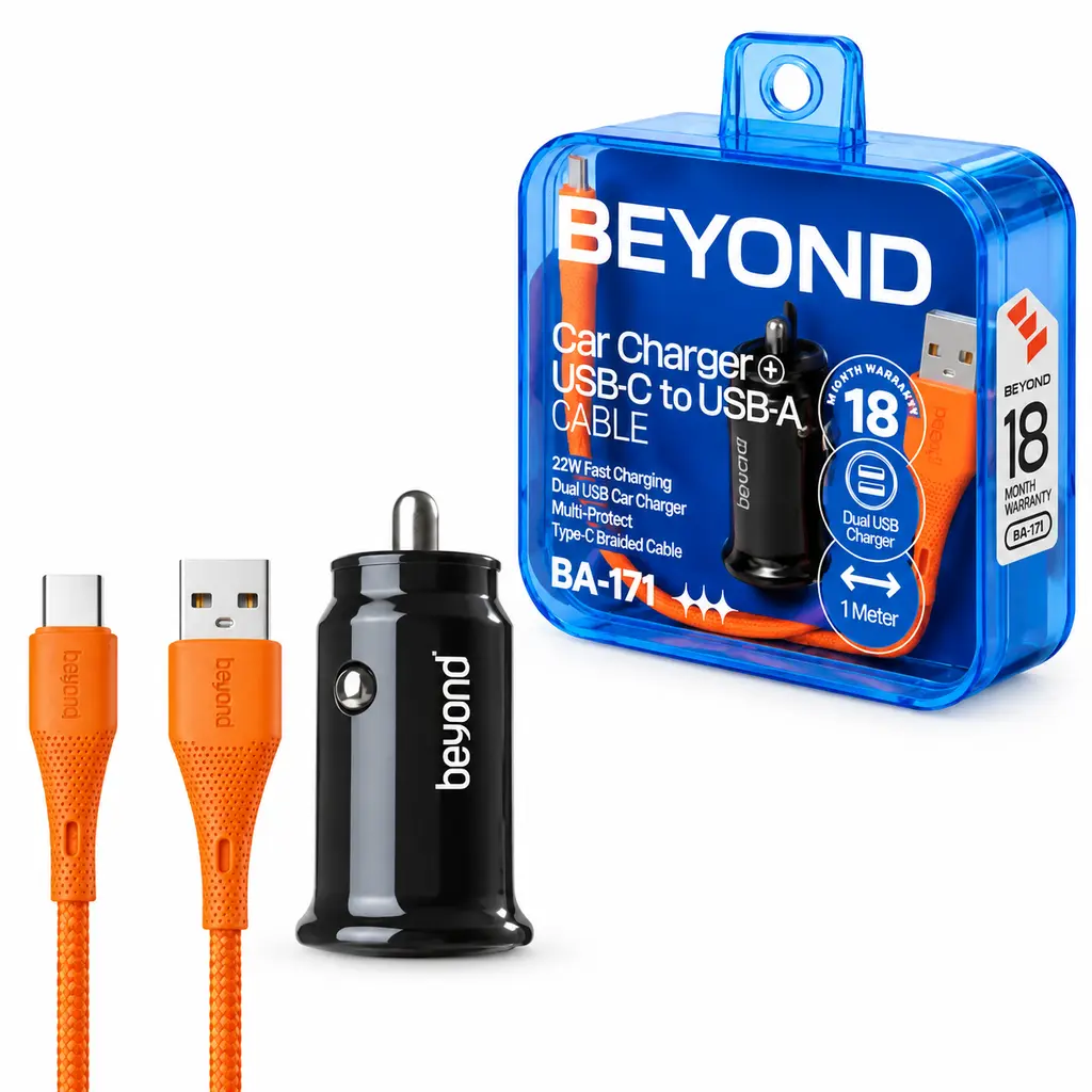 خرید شارژر فندکی فست شارژ بیاند مدل beyond ba-171 اورجینال با گارانتی